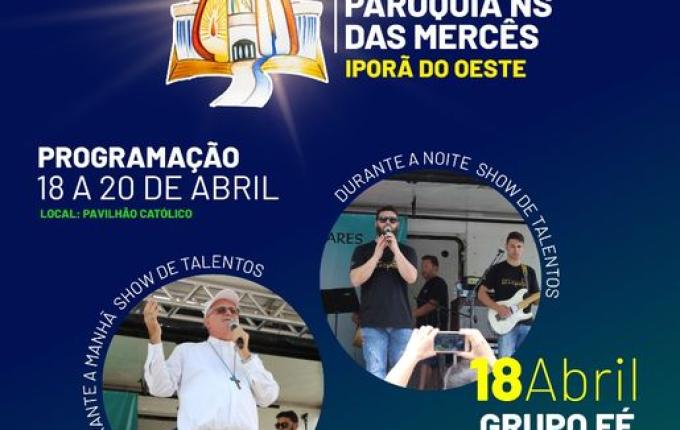 Paróquia Nossa Senhora das Mercês terá ampla programação em comemoração aos 40 anos de fundação