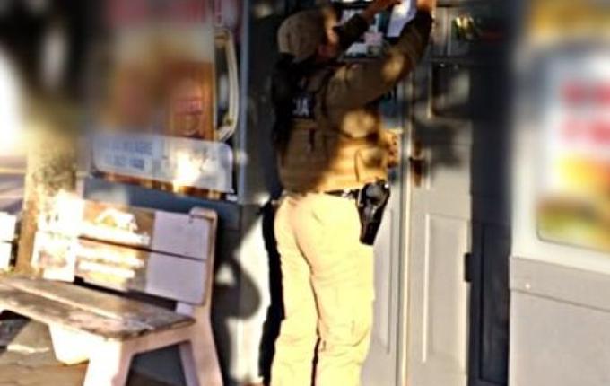 Estabelecimento é interditado pela Polícia Militar em São Miguel do Oeste