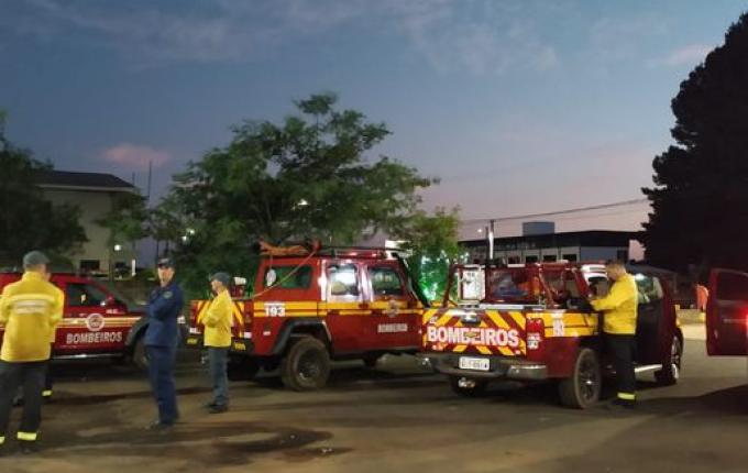 Bombeiros combatem incêndio em área de reflorestamento por 14 horas