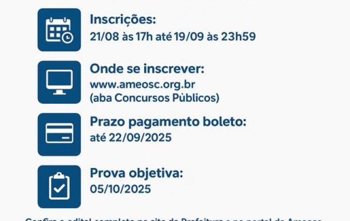 Município de Guarujá do Sul abre inscrições para processo seletivo