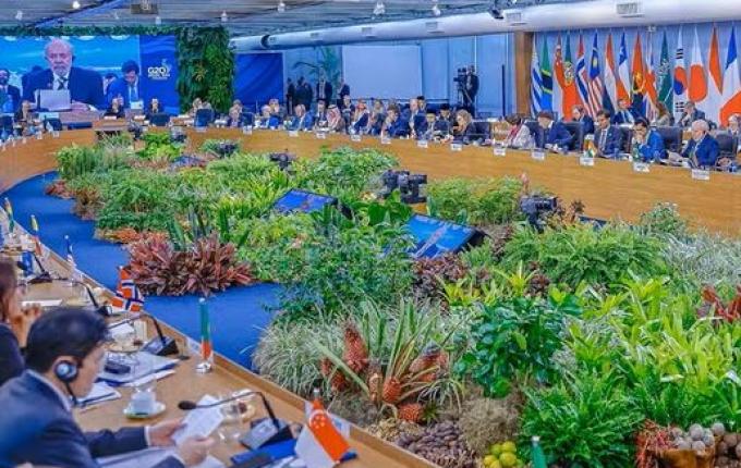 Declaração final do G20 aborda mudanças climáticas, guerras e taxação de super-ricos