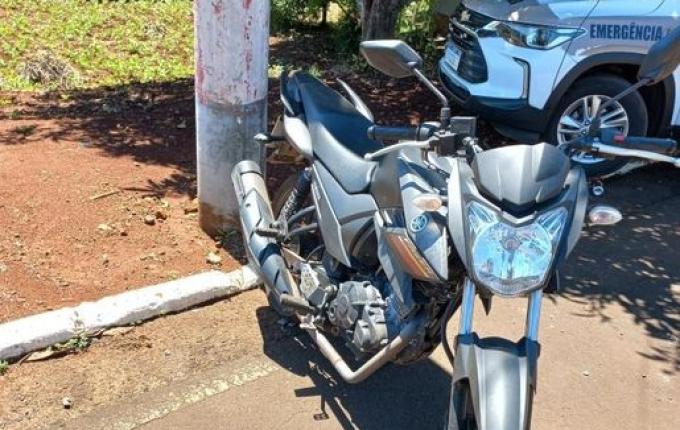 Motocicleta furtada em Descanso é encontrada pela PM horas após o crime