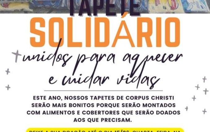 Iniciada confecção dos tapetes solidários de Corpus Christi em SMOeste