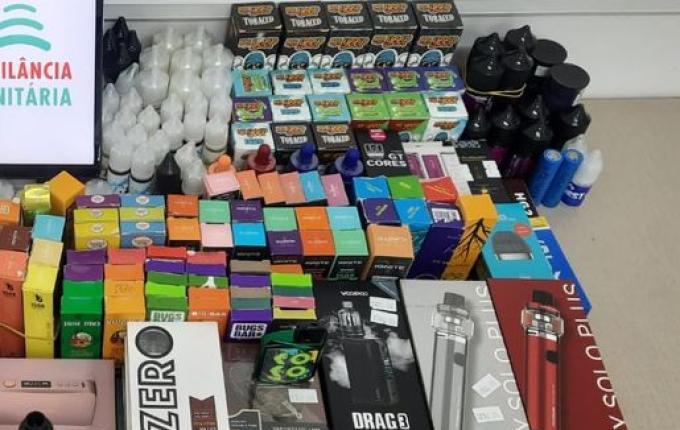 Vigilância Sanitária de Itapiranga apreende grande quantidade de cigarro eletrônico