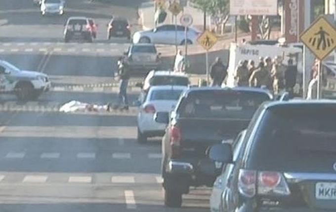 PM mata bandido e prende outros três em tentativa de roubo a banco em Chapecó