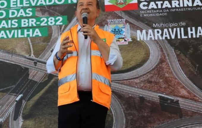 Após 40 anos de espera, elevado entre BRs 282 e 158 é inaugurado em Maravilha