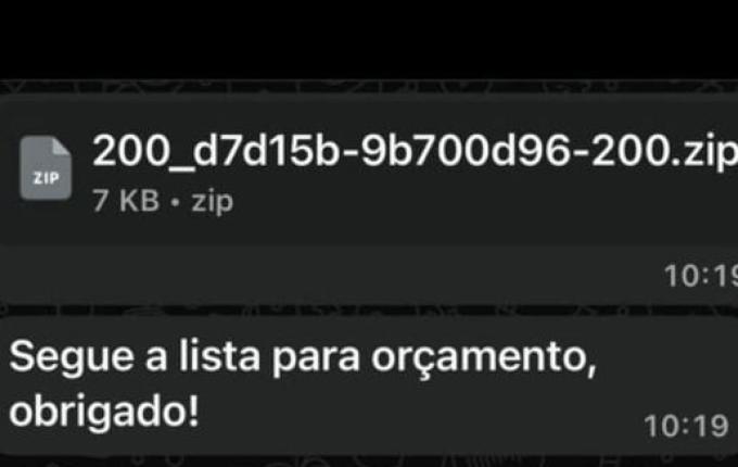 Golpe com arquivo “.zip” se espalha pelo WhatsApp e atinge usuários em várias cidades da região