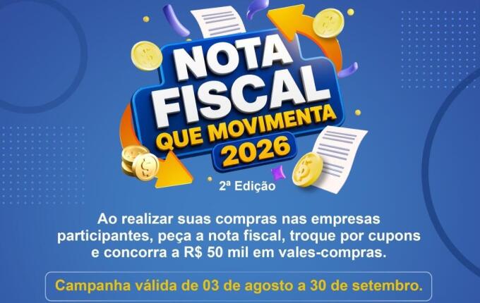 Guaraciaba abre credenciamento de empresas para campanha Nota Fiscal que Movimenta