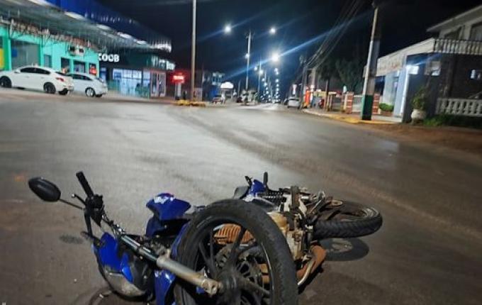 Motorista foge do local após acidente no centro de Iporã do Oeste