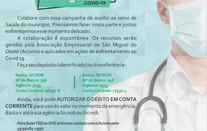 SMO: Fundo emergencial de enfrentamento do COVID-19 é lançado