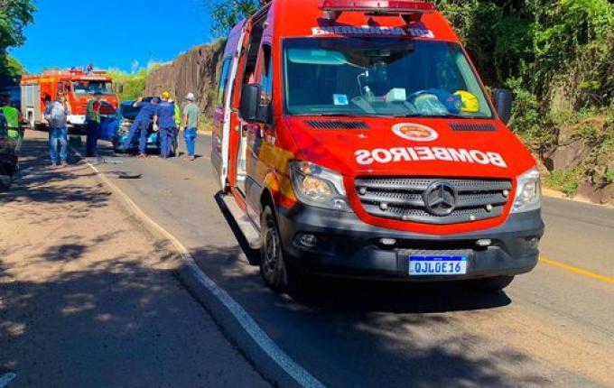 VÍDEO: Colisão traseira é registrada na BR-282 em SMOeste