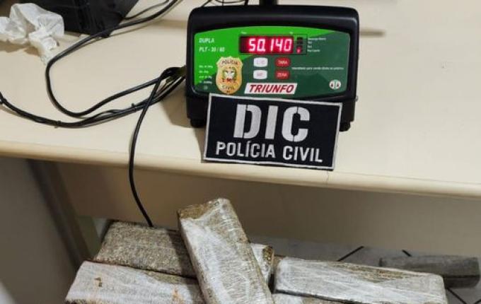 Operação conjunta da PC apreende mais de 100 kg de maconha na BR-282