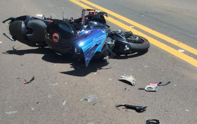 Motociclista fica gravemente ferido após colisão traseira na SC-283, em Palmitos