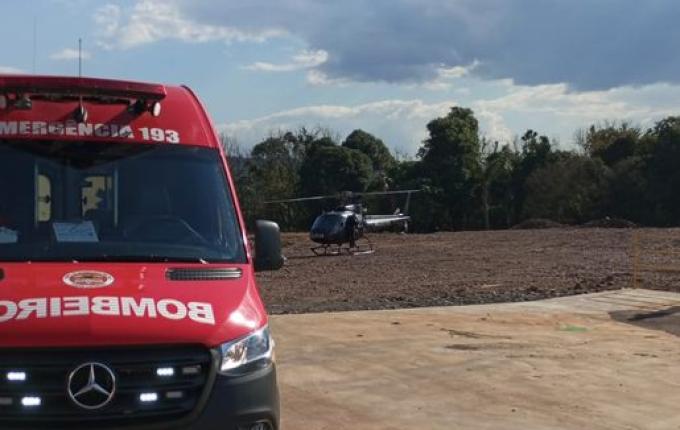 Adolescente sofre queda de altura em acidente de trabalho no interior de Modelo