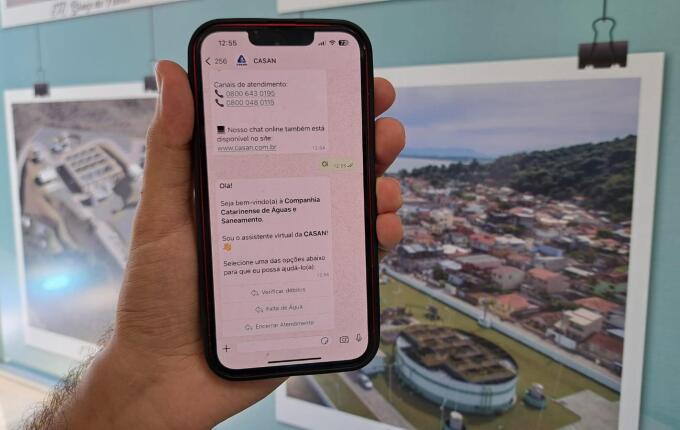CASAN retoma atendimento via WhatsApp em novo número
