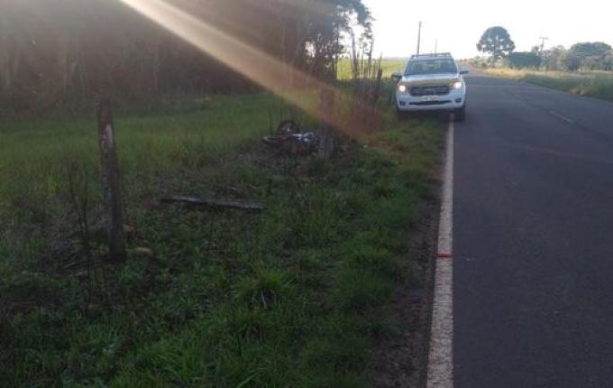 Motociclista fica ferido em acidente na SC-480