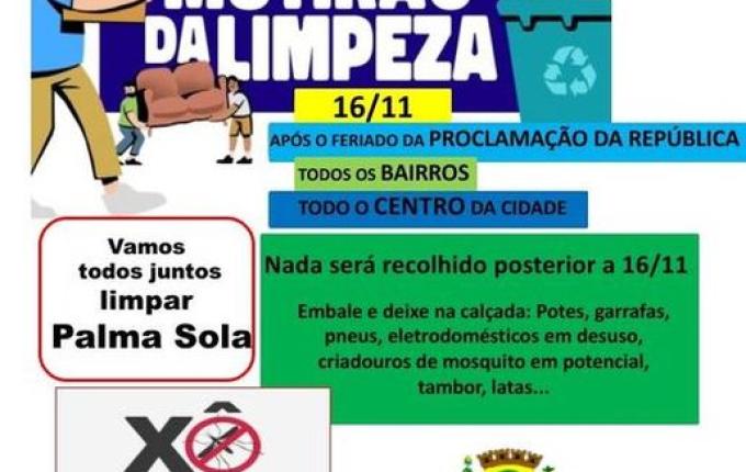 Poder público promove mutirão de limpeza em novembro