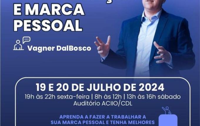 ACCIO/CDL terá capacitação sobre “Comunicação e Marca Pessoal” no mês de julho