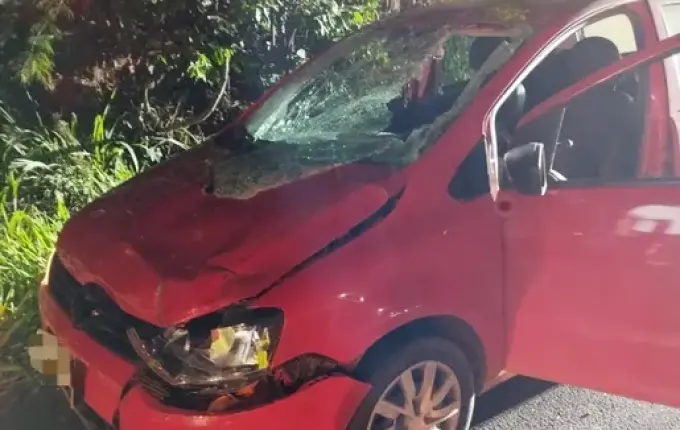 Ciclista fica gravemente ferido em colisão com carro na BR-282, em Maravilha