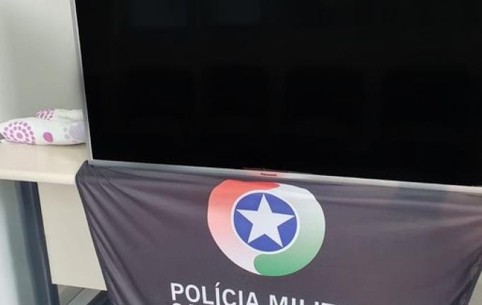 Homem é preso por furto de televisor em São Miguel do Oeste