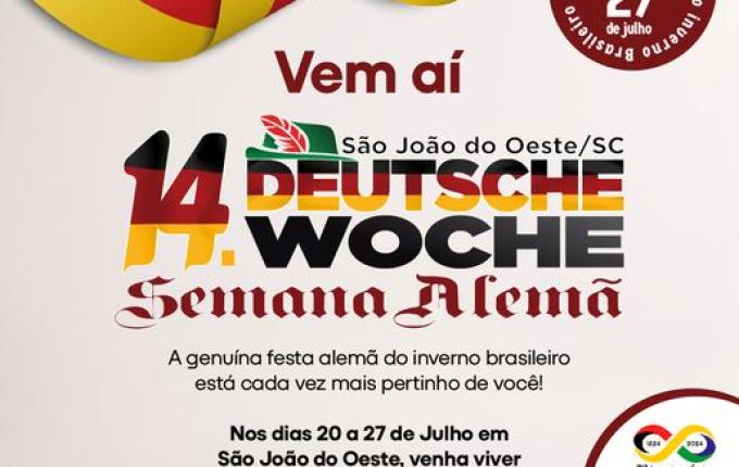 Bicentenário da imigração será destaque em show de abertura da Semana Alemã