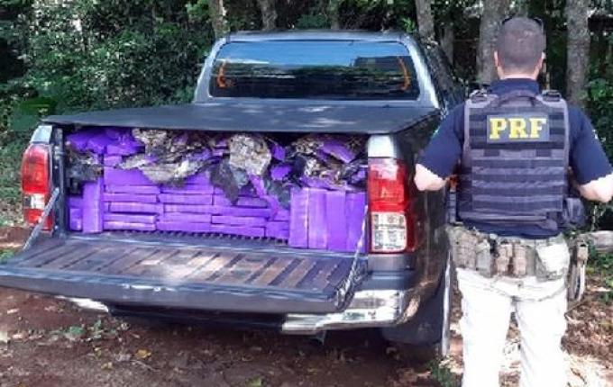 PRF faz a maior apreensão de maconha do ano no Oeste de SC