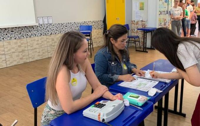 Maioria dos eleitores optaram por votar de manhã no La Salle Peperi
