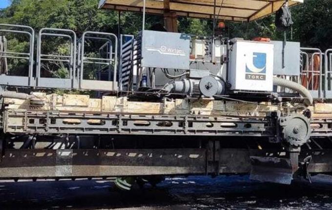 Deslocamento de máquina causa interdição da BR-163