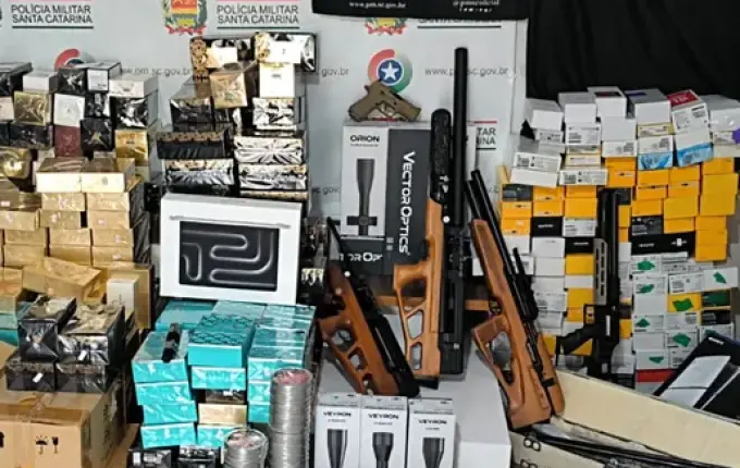 PM apreende cerca de R$ 580 mil em mercadorias irregulares em Saltinho