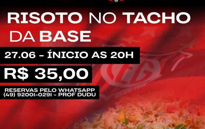 Base do Guarani promove risoto beneficente para arrecadar recursos em SMO