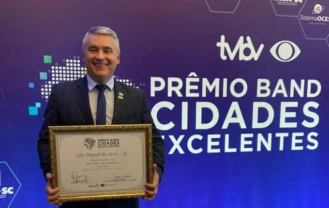 São Miguel do Oeste fica entre os três melhores de SC em sustentabilidade no Prêmio Band
