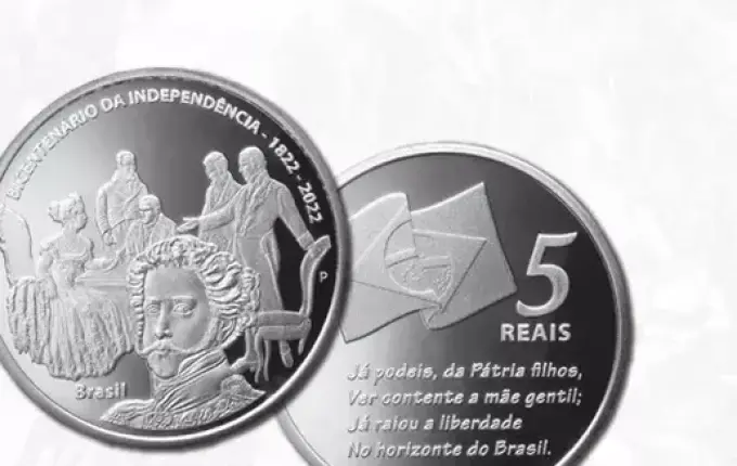 BC lança moedas comemorativas dos 200 anos da Independência