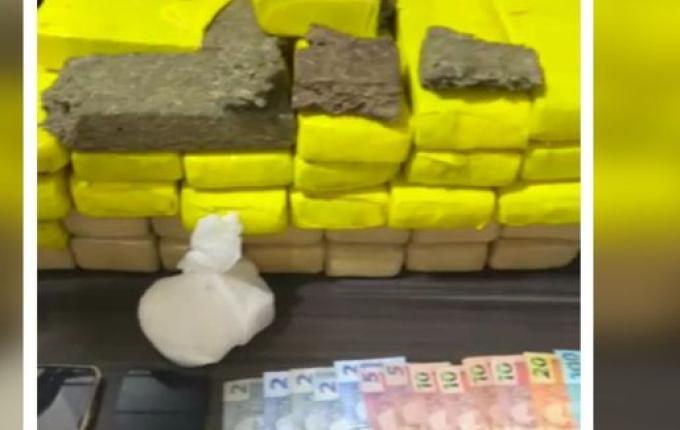 Homem é preso com mais de 22 kg de maconha e cocaína na BR-282, em Maravilha