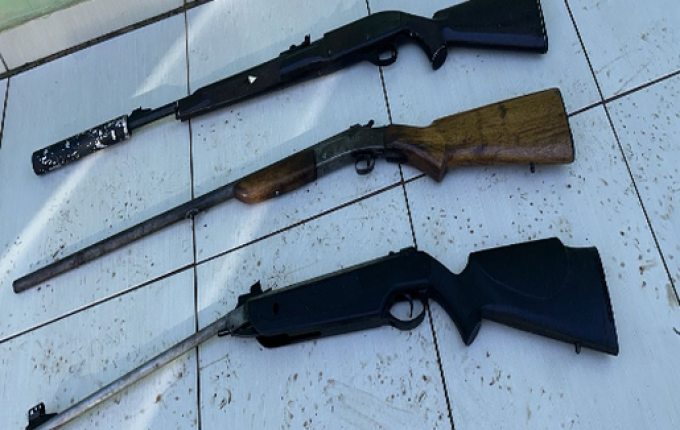 Polícia Civil apreende 7 armas e mais de 130 munições em Tunápolis