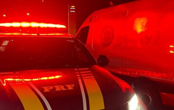 Jovem fica ferido em acidente de moto na BR-282 em Maravilha