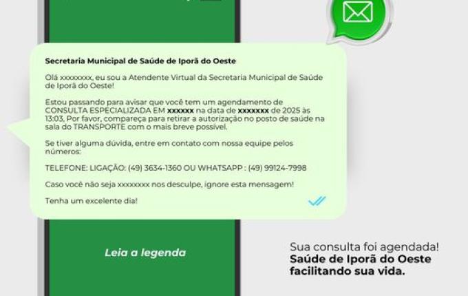 Saúde de Iporã inicia testes com novo sistema de agendamento de exames e consultas eletrônico