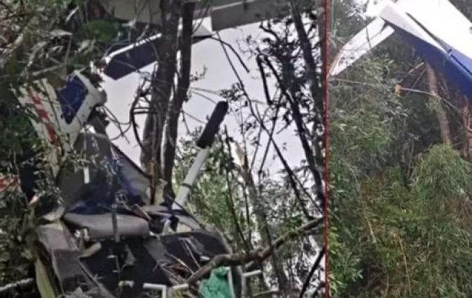 Avião que saiu de Santa Catarina cai no Paraná e piloto morre