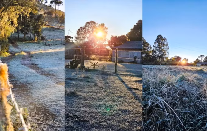Serra de SC registra mínima de -9,1°C nesta segunda-feira