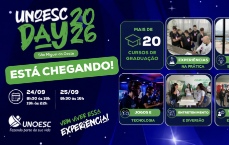 Mais de 2,7 mil estudantes estão confirmados para o Unoesc Day em SMO