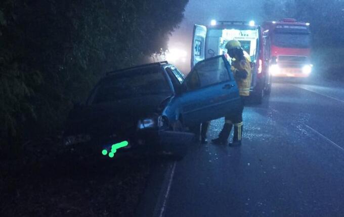 Colisão entre dois carros deixa um ferido na BR-282 em São Miguel do Oeste