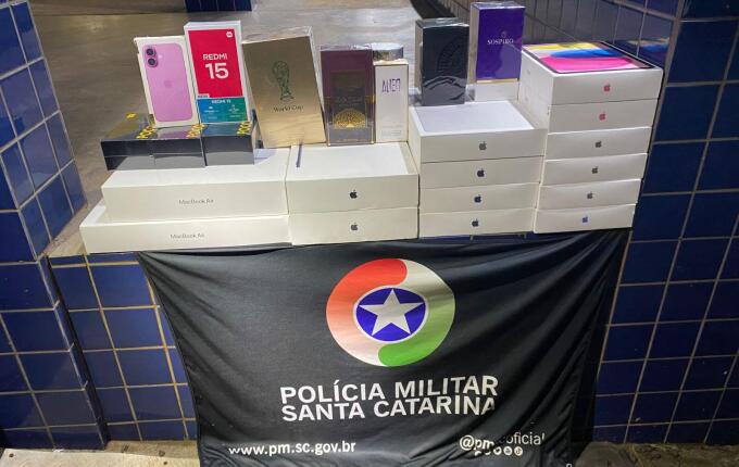 Mercadorias do Paraguai avaliadas em R$ 26 mil são apreendidas na BR-163, em Guaraciaba