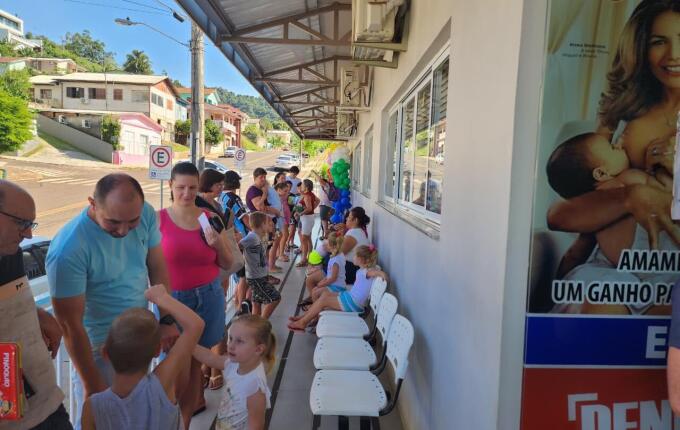 Movimento intenso gera filas na Sala de Vacinas de Itapiranga