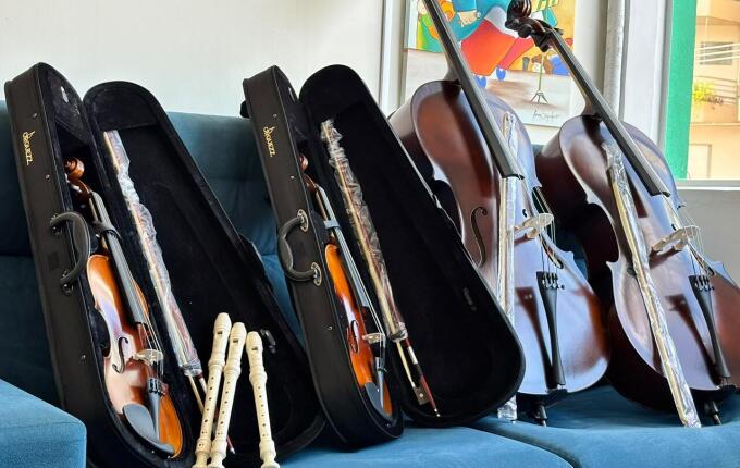 São Miguel do Oeste investe mais de R$ 20 mil em instrumentos para oficinas de música