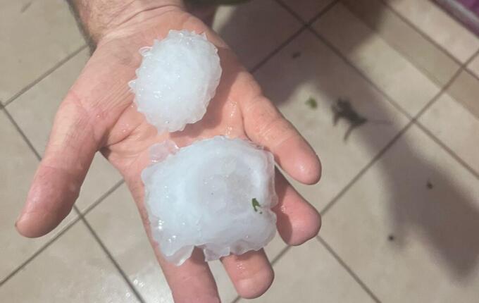 São José do Cedro decreta situação de emergência após granizo atingir município