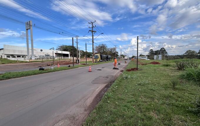 Oito lombadas eletrônicas voltam a ser instaladas na Avenida Willy Barth, em São Miguel do Oeste