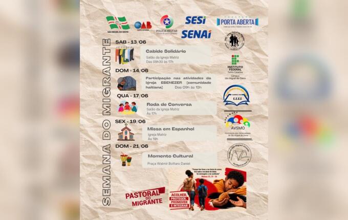 Semana do Migrante busca aproximar brasileiros e estrangeiros em SMO