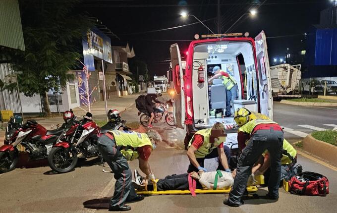 Jovem fica ferido em acidente de moto em Itapiranga