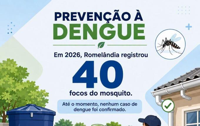 Romelândia registra 40 focos do Aedes aegypti em 2026