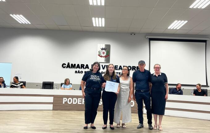 Jovens parlamentares são diplomados e elegem Mesa Diretora em São Miguel do Oeste