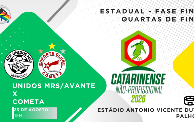 Cometa estreia no Catarinense Não-Profissional neste domingo em Palhoça